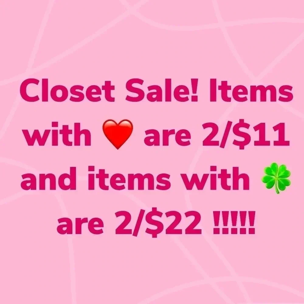 ❤️ 2/$11 or 🍀 2/$22 Sale!